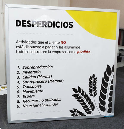 Flexible printed board with Lean meeting rules